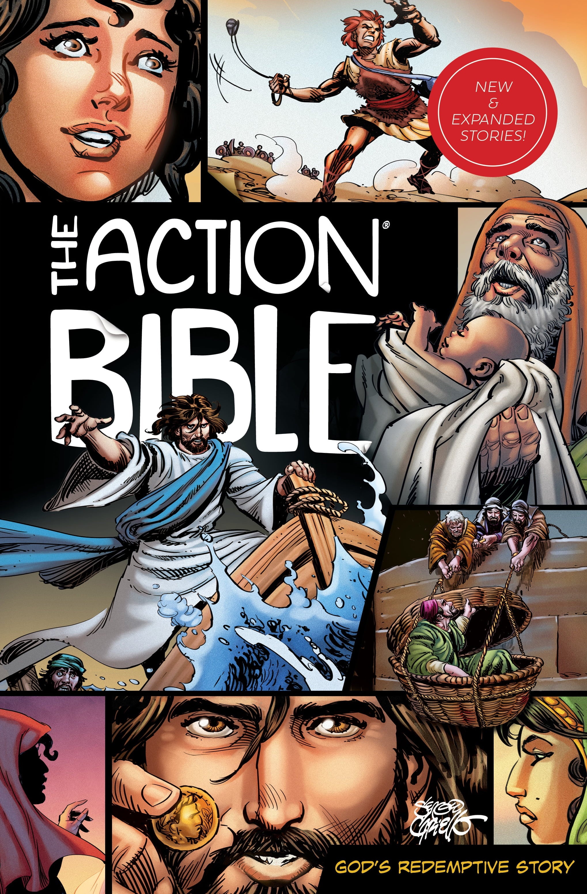 The Action Bible: Experience God's Redemptive Story in a Fun and Engaging Way - Revised Hardcover Edition